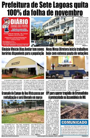Jornal Diário Boca do Povo de terça-feira dia 5 de fevereiro de 2019