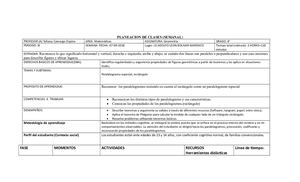 Plan De Clase Paralelogramo