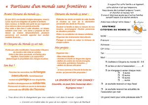 Plaquette Citoyens Du Monde 53
