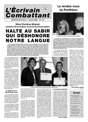 2009 01 Gazette N° 116