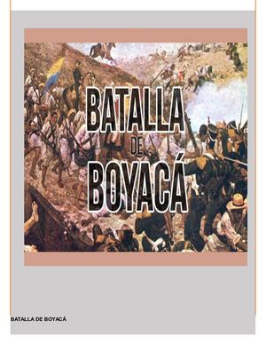 Batalla De Boyaca