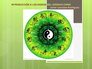 Introducción A Los Signos Del Horóscopo Chino Actual1
