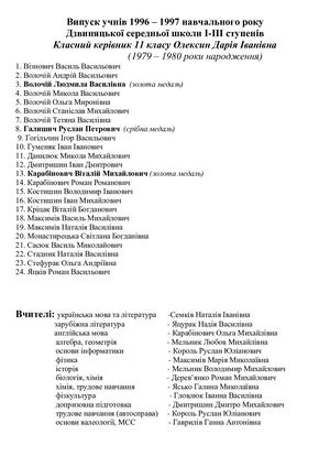 Випуски учнів 11 класів