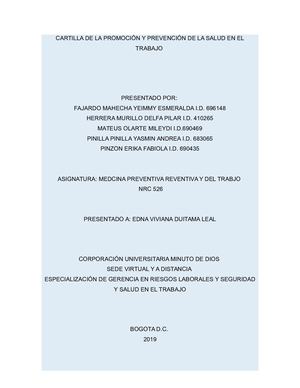 Cartilla Promoción y Prevención