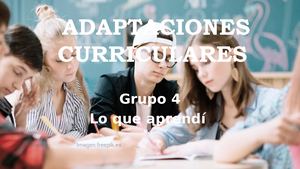 Adaptaciones Curriculares