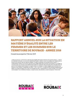Rapport Annuel Egalité Femmes Hommes 2018 Roubaix