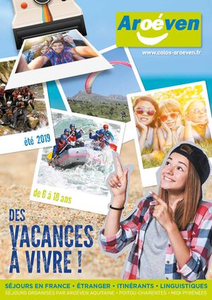 AROEVEN Brochure Colos - été 2019
