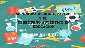 Aprendizaje Significativo