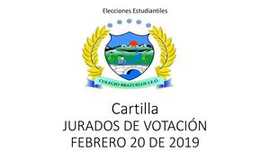 Cartilla Para Los Jurados De Votación