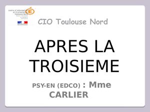 Diaporama Info Parents 3eme