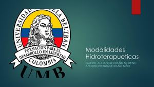 Modalidades Hidroterapueticas