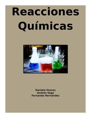 Reacciones Químicas