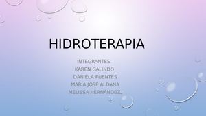 Hidroterapia