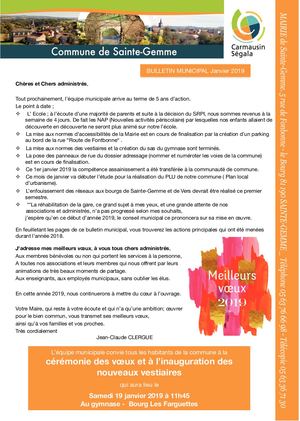 Bulletin Ste Gemme 2019