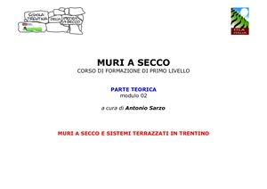 Scuola Trentina Pietra Secco 02 Muri A Secco E Sistemi Terrazzati Antonio Sarzo
