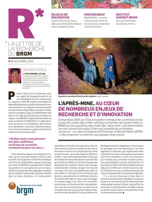 R*, la lettre de la Recherche du BRGM n°8 - L'après-mine, au cœur de nombreux enjeux de recherche et d'innovation | BRGM