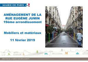 Réunion Publique rue Eugène-Jumin 11 02 2019