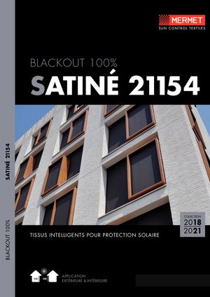 Brochure de la Toile MERMET Satiné 21154 | CliKIT