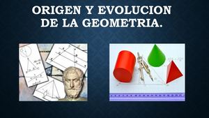 Origen Y Evolucion De La Geometria