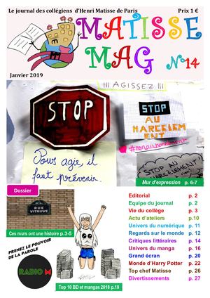 Matisse Mag N°14 Janvier 2019