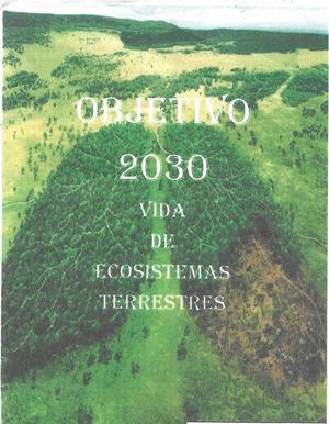 ODS 15: Vida De Ecosistemas Terrestres