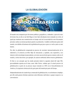 La Globalización