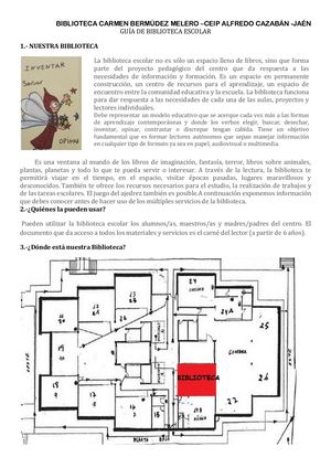 Guia Biblioteca CARMEN BERMÚDEZ MELERO -Ceip Alfredo Cazaban