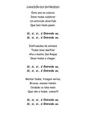 Cancións Entroido 2019