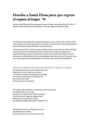 Oración A Santa Elena Para Que Regrese El Esposo Al Hogar 74