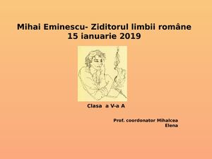 Power Point Activitate   Extracurriculara Eminescu, Clasa A V A A