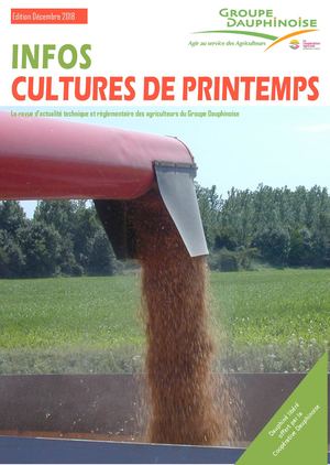 Infos Cultures De Printemps 2019