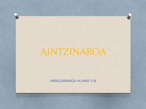 Aintzinaroa