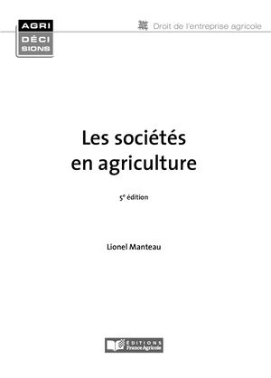 Extrait Société en Agriculture