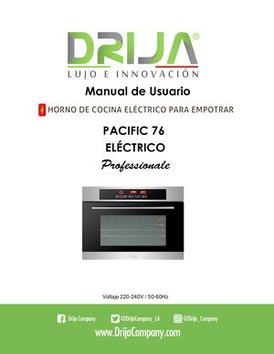 Pacific  76 Electrico Professionale - Manual Español - Drija