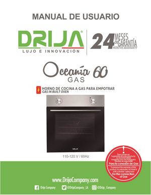 Oceanía 60 Gas - Manual Español -Drija