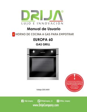 Europa 60 Gas Grill - Manual Español - Drija