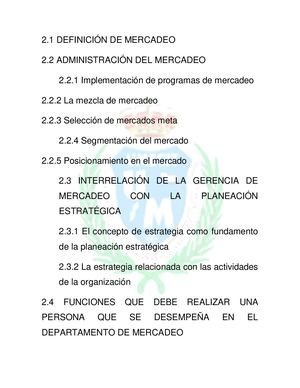 Gerencia De Mercadeo Teoria Pdf