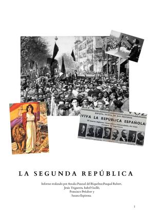 Informe Segunda Republica