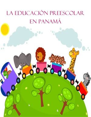 REVISTA DIGITAL SOBRE LA EDUCACIÓN PREESCOLAR EN PANAMÁ