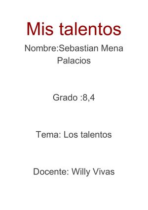 Mis Talentos
