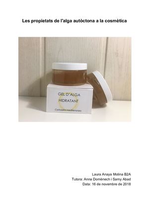 Les propietats de l'alga autòctona a la cosmètica