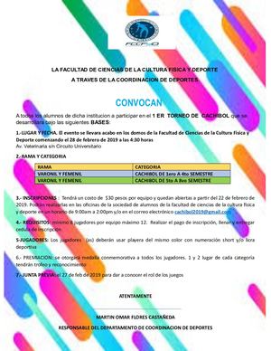 Convocatoria 1