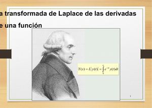 Transformada De Laplace De Una Funcion Derivada Fredy Seraquive