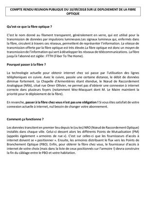 Compte Rendu Reunion Publique Fibre 10 09 18