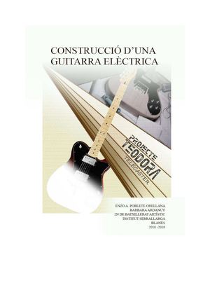 Construcció d'una guitarra elèctrcia