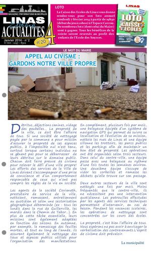 LinasActu 204 - Janvier 2014 N°2
