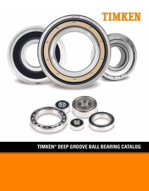 Timken Cuscinetti Radiali Rigidi A Sfere Deep Groove Ball Bearings Catalog 2019 En
