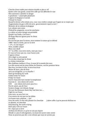 Slogans Pour Le Climat