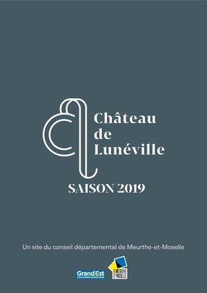 Programme de la saison 2019 du château de Lunéville