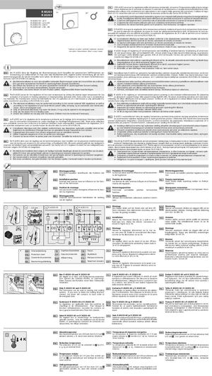 Montageanleitung Raumthermostate Analog x-net